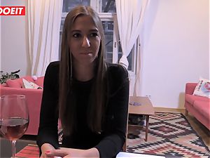 Hungarian teen satisfying her fuckbox with 2 magic wands